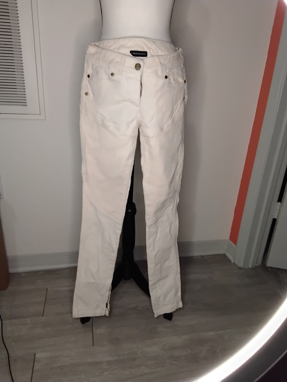 Mugler White Jeans